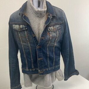 Blue Denim Superdry jacket large